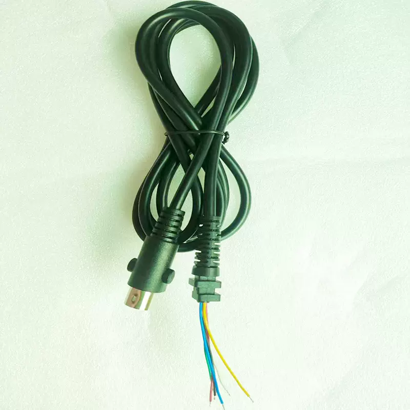 一拖二坐垫线（主线）M12-6P航空母头对SR长1.8米黑色OD:6.0