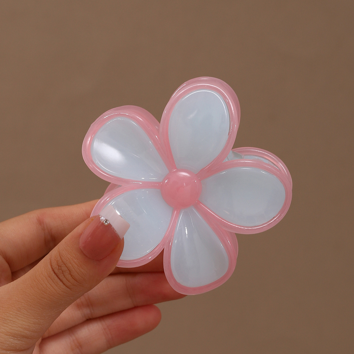 Huevo flor broca de pelo grande empalme dulce diaria textura tierna versátil retró placa de cabello adornamiento de cabello nueva flor coreana