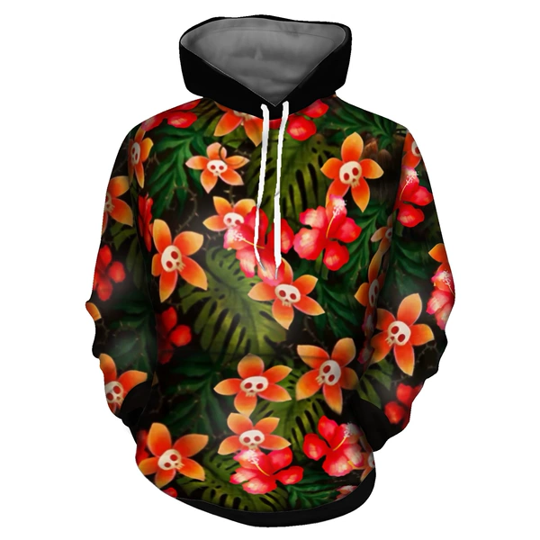 Sweatshirt, flowered