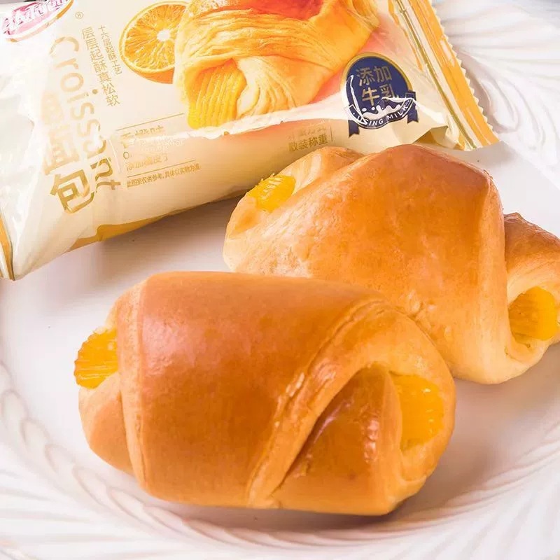 达利园羊角面包香橙巧克力味牛角面包早餐学生宿舍速食休闲零食品|undefined