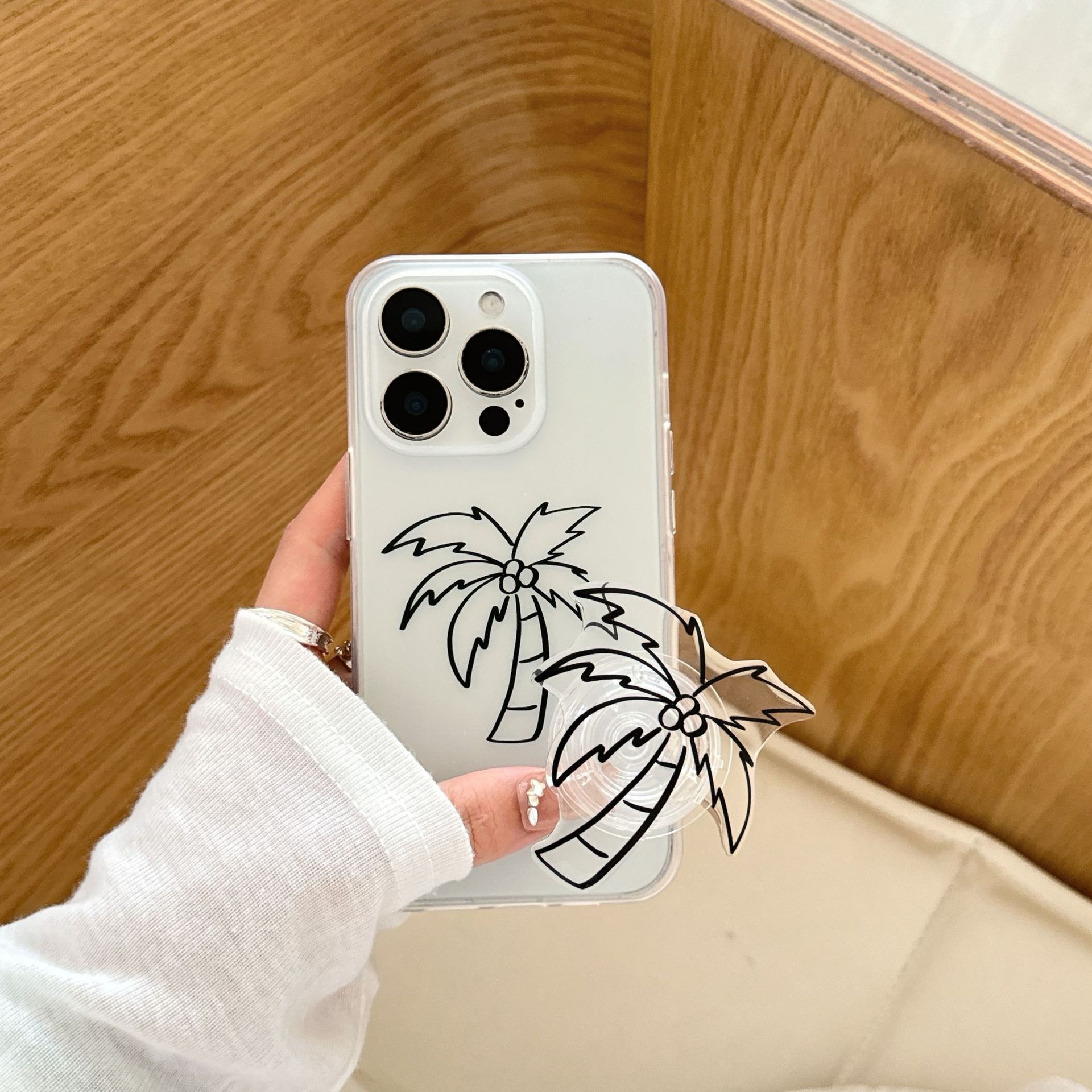 Simple verano pequeño y fresco para iPhone16 funda para teléfono móvil 15ProMax Coconut 14Pro femenino 13 nuevo 16PM