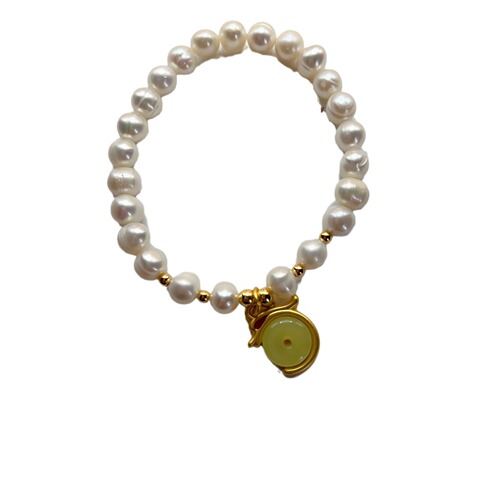 2024 New Year of Destiny Dragon Year Natural Pearl Bracelet with Chinese Style Retro Creative Design Bead Necklace Accessory
