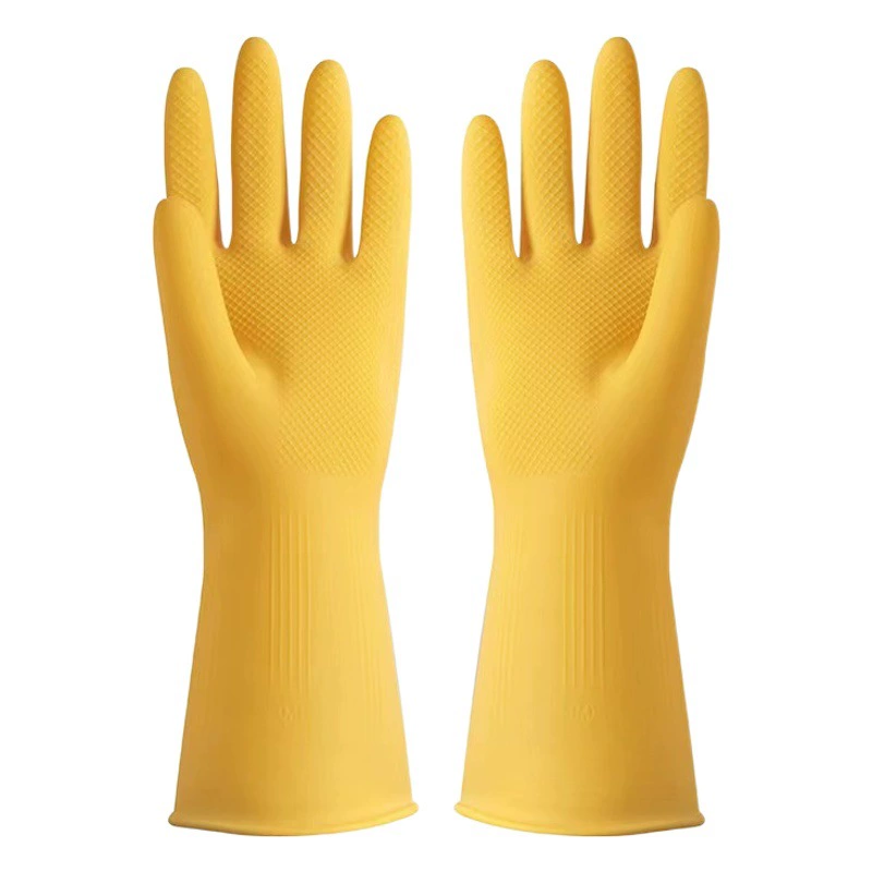 Nanyang Heyue очень толстые латексные перчатки для защиты труда, кухонные перчатки для мытья посуды, кислото- и щелочестойкие утолщенные резиновые перчатки оптом