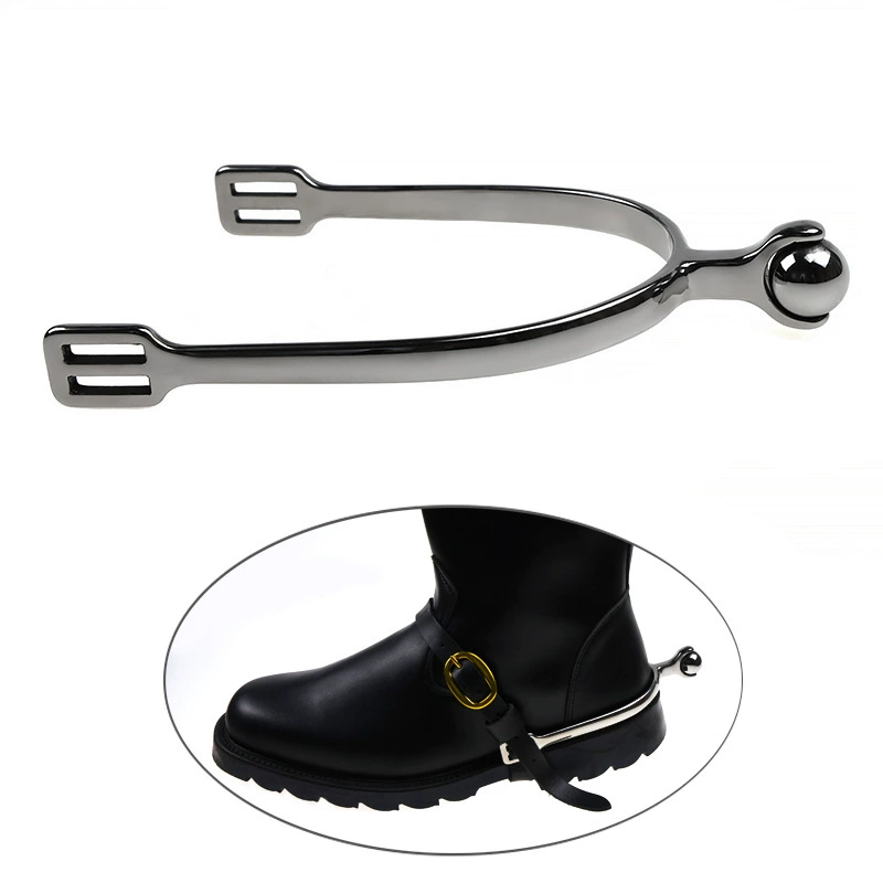 Хвост для верховой езды из нержавеющей стали с британской лошадью и катящимся маленьким шариком не повреждает лошадь [SP6110]