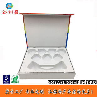 Children's early education educational toys blister paper packaging PS brand new flocking inner support PVC white flocking blister box