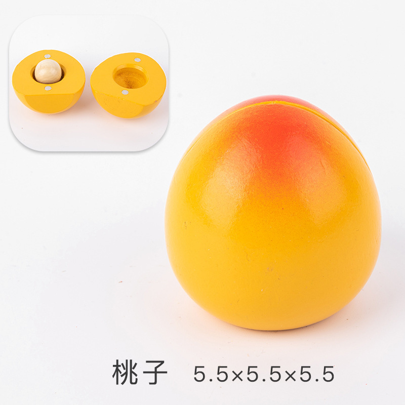 Los niños juegan casa cocina juguetes madera magnética verduras y frutas cortar madera frutas y verduras a granel traje al por mayor