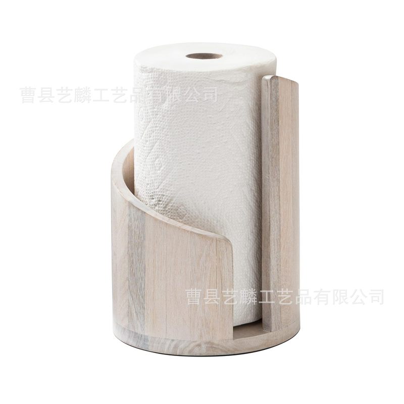木制桌面纸巾架家用木制卷纸架厨房卷纸收纳架木制卷纸存储架|undefined