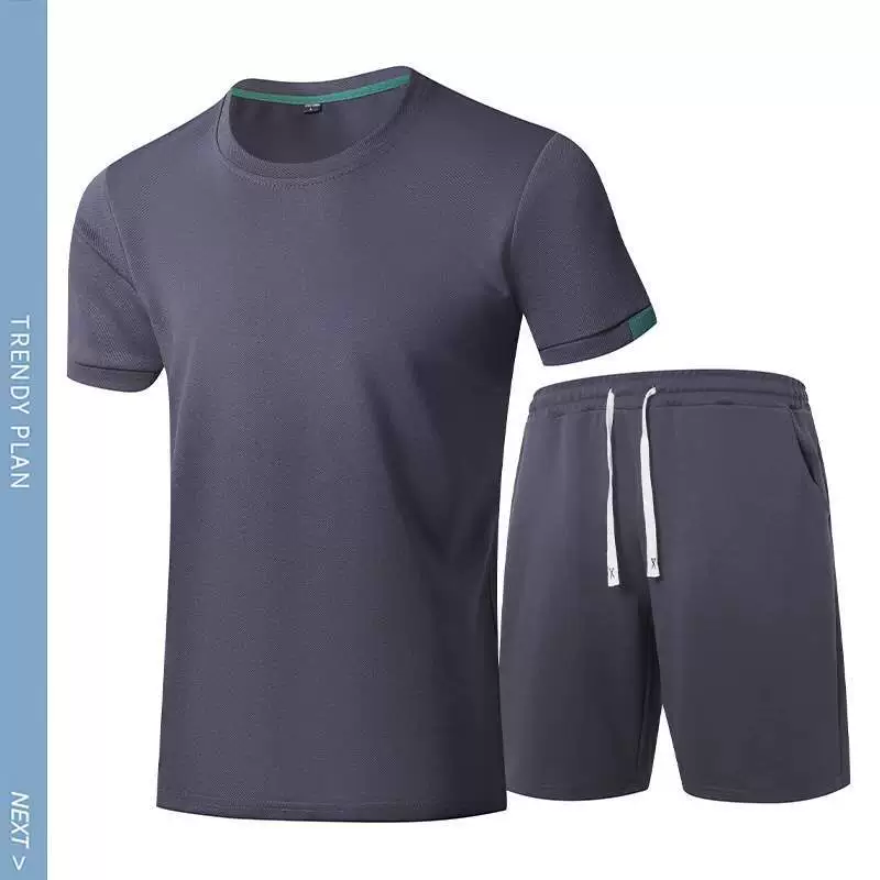 Wiletu 2025 новый спортивный костюм мужская летняя спортивная одежда с короткими рукавами мужская футболка из ледяного шелка мужские шорты мужские пятиточечные