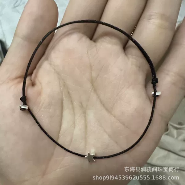 Lucky Star Ultra-Fine Minimalist Bracelet for Women, Adjustable Birth Year Bracelet, Gift for Best Friend