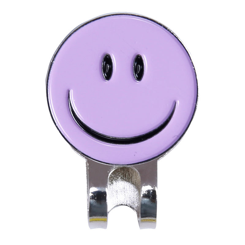 Yuofan fuente de suministro en stock Fábrica de comercio electrónico jaja cara sonriente sonrisa clip magnético de metal suministros clip de sombrero de golf