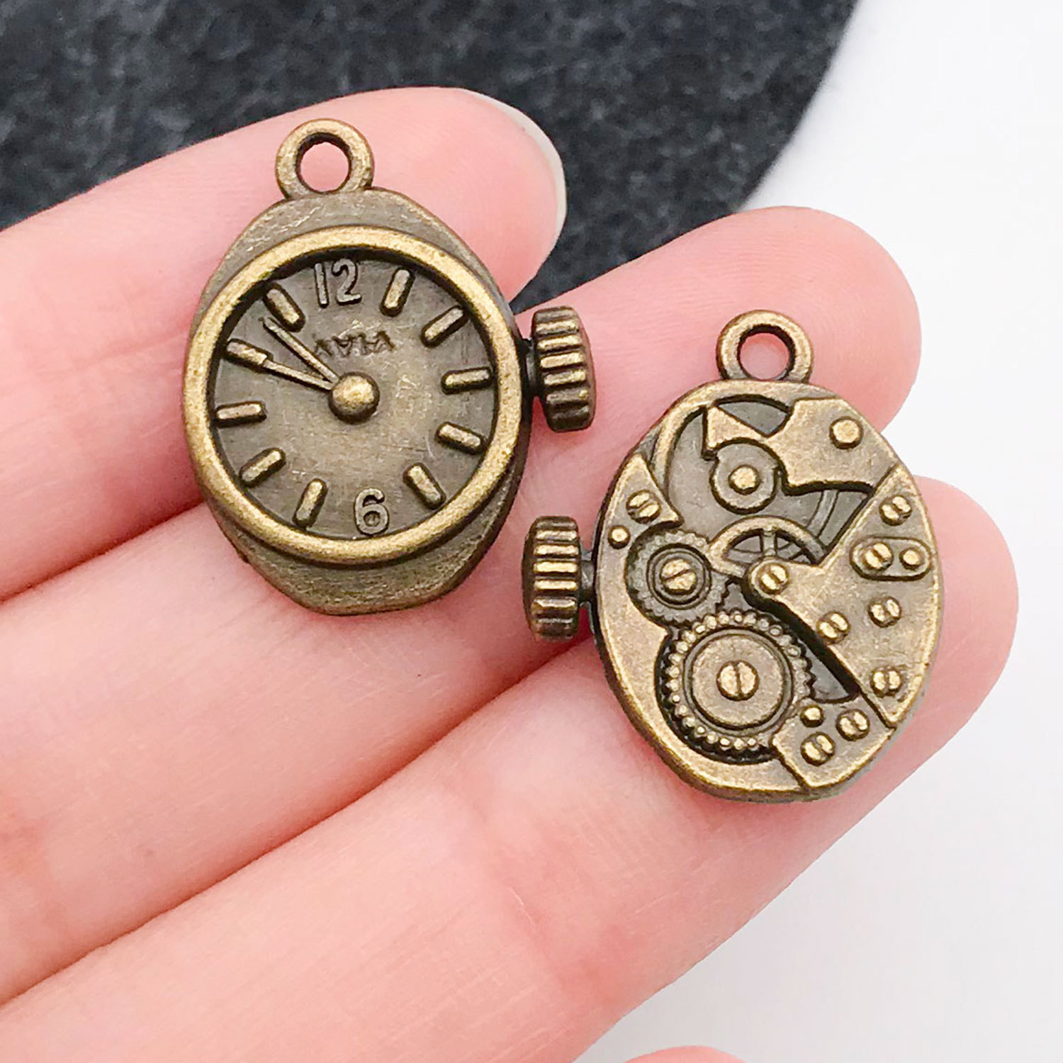 7035-M-古青锌合金圆形钟表齿轮12_20-2.4g