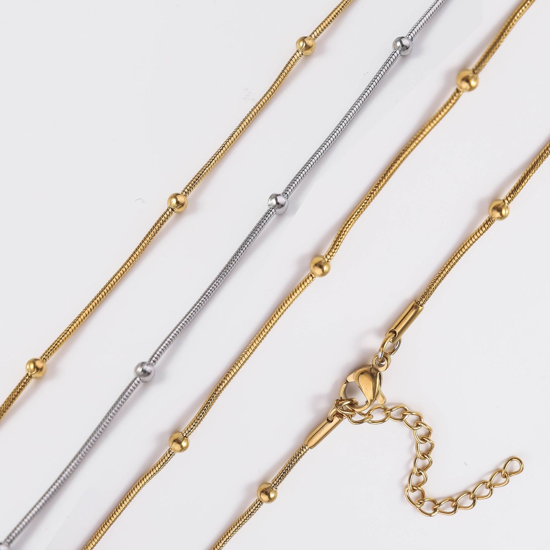 7g Weight Chain Jewelry Making Type DIY Jewelry Accessories Classification 1 Piece Quantity 304 Stainless Steel Material Solid Color Pattern Plating Design Simple Style, Classic Style Style Simple Style Classic Style Solid Color 304 Stainless Steel Plating Jewelry Accessories 无