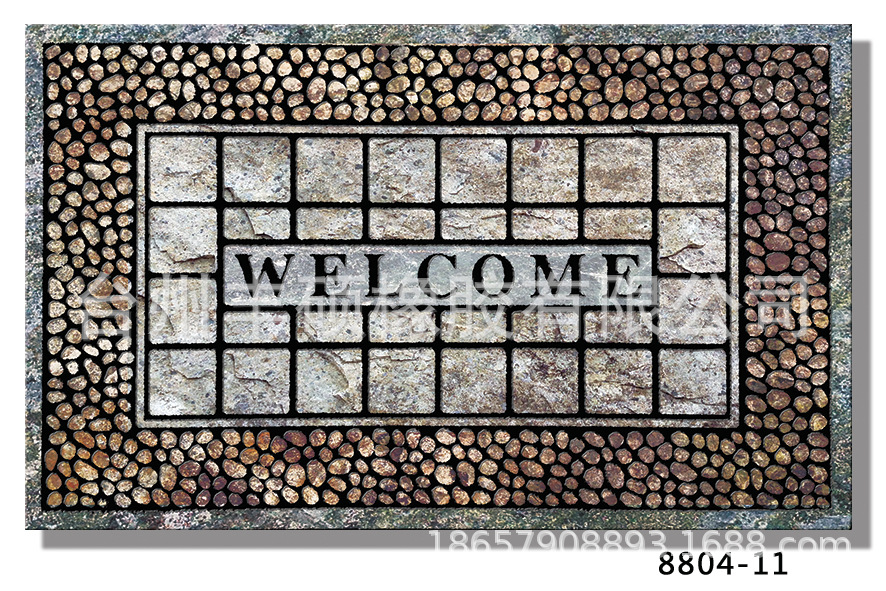 工厂跨境热卖脚垫进门口防滑垫入户门垫美式室外橡