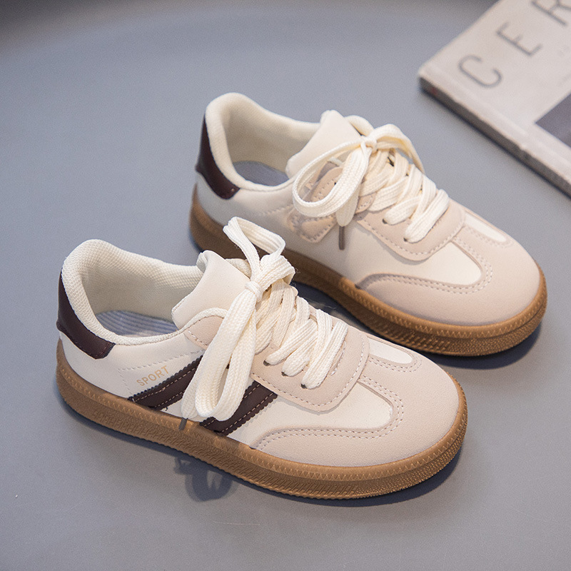 Zapatos infantiles Gump, zapatos de suela suave para niños, primavera y otoño 2024 nuevos zapatos de skate casuales para niñas, zapatos de entrenamiento transpirables, moda