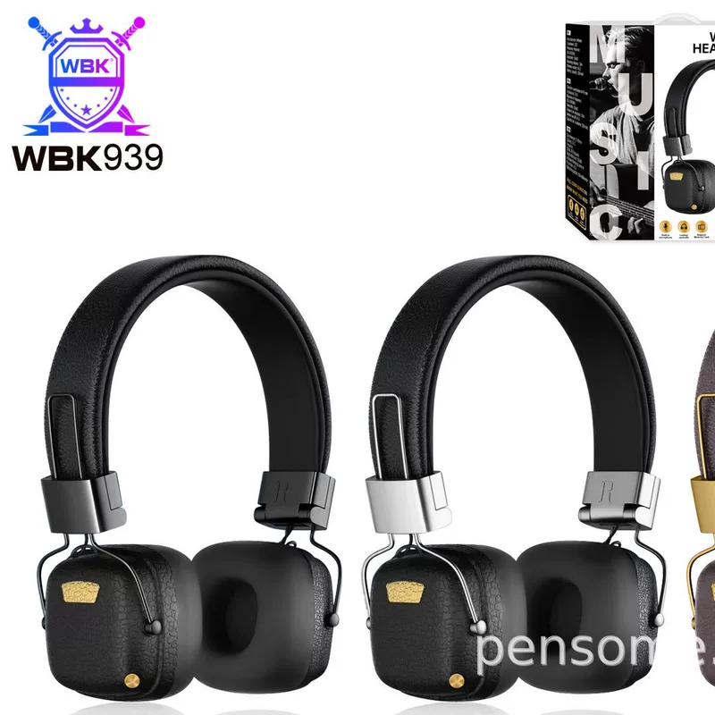 WBK 939 приватная модель беговые наушники новый объемная головная гарнитура Bluetooth с картой, складные, трехмерные, беспроводные спортивные для музыки на телефон