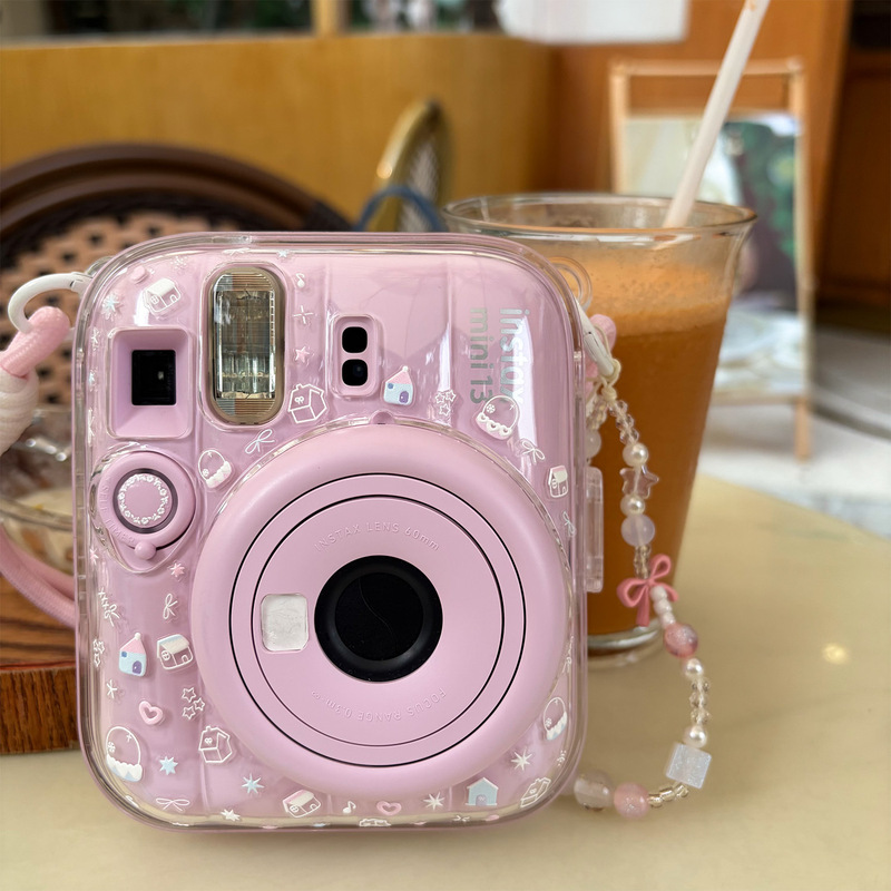 New Fujifilm Instax Mini13 Special Transparent Protective Crystal Clear Case Hand-Held/Crossbody/Bag Camera Bag New Fujifilm Instax Mini13 Special Transparent Protective Crystal Clear Case Hand-Held/Crossbody/Bag Camera Bag