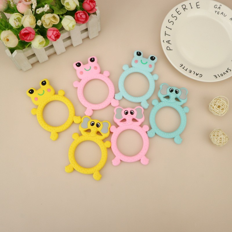 Custom Amazon Silicone Teether for Infants and Toddlers, Grinding Stick for Babies, Baby Chewing Toy for Mums and Dads