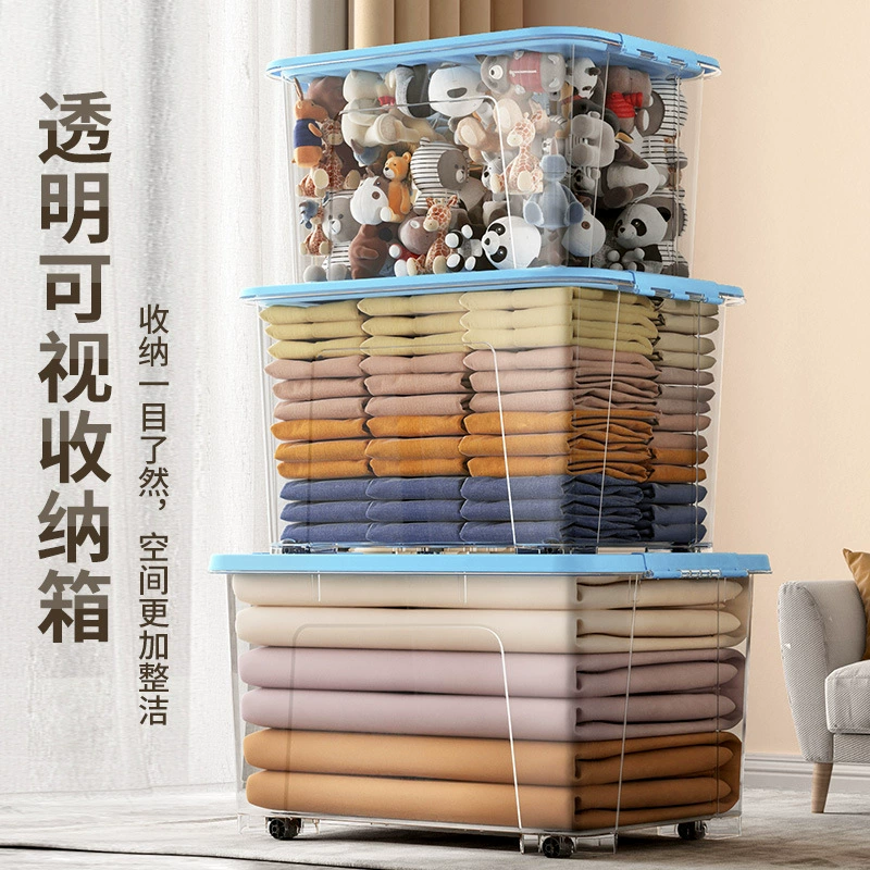 Plastic storage box, food play, children's toy, transparent trousers