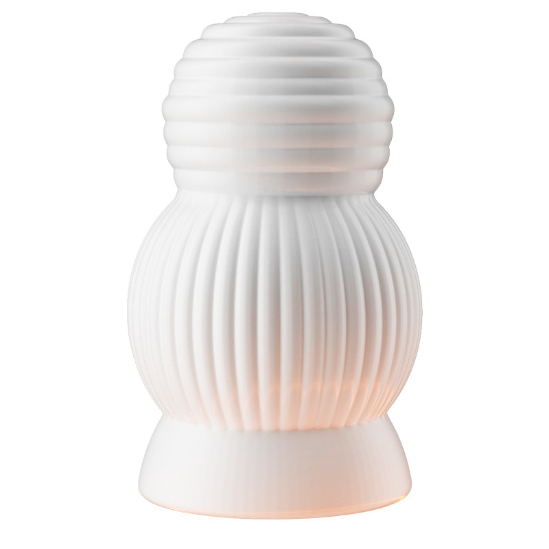 Jiuai Aircraft Road Egg Manual Male Masturbator, Portable Pocket Cup, TPE, White — detail image 3