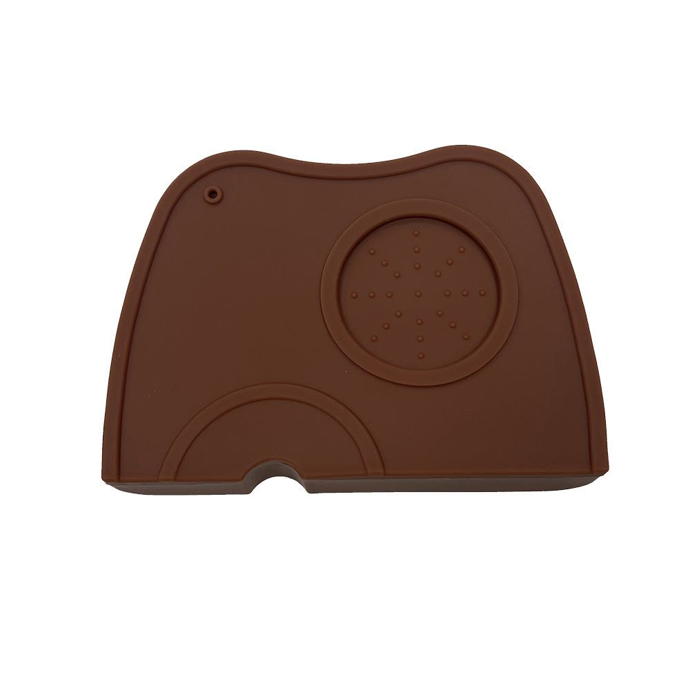 Alfombrilla para tamper de café en stock, alfombrilla de esquina, alfombrilla de silicona antideslizante, base para tamper, base para apisonar, alfombrilla para mango de máquina de café, alfombrilla para café.