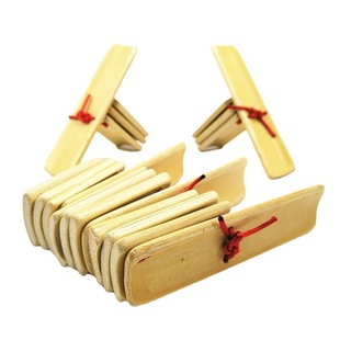 Natural Bamboo Small Allegro with Pattern Kidsren's Allegro to Exercise Kidsren's Coordination Ability Performance Props Wholesale