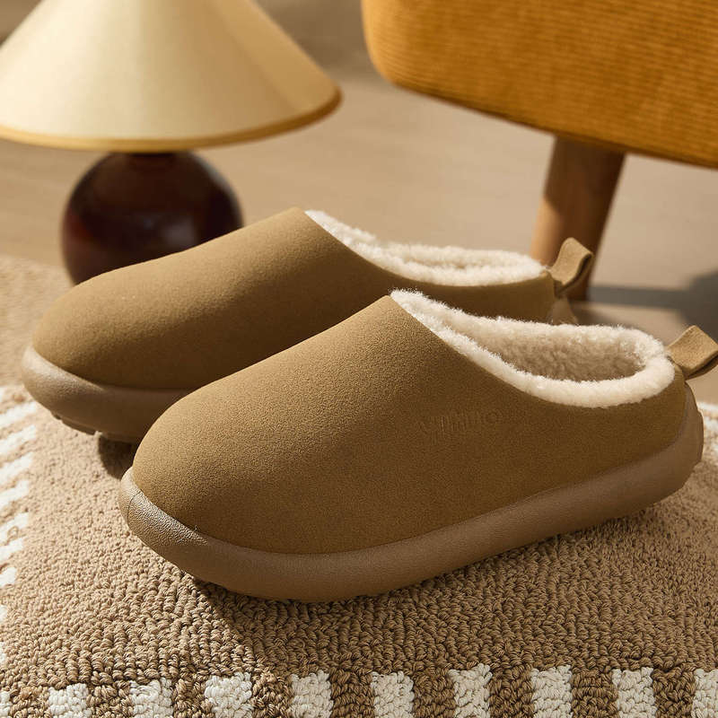 Birkenstock Cotton Slippers for Men and Women in Autumn and Winter Suede Thick-Soled Non-Slip Anti-Seepage Warm Snow Boots for Winter Wear