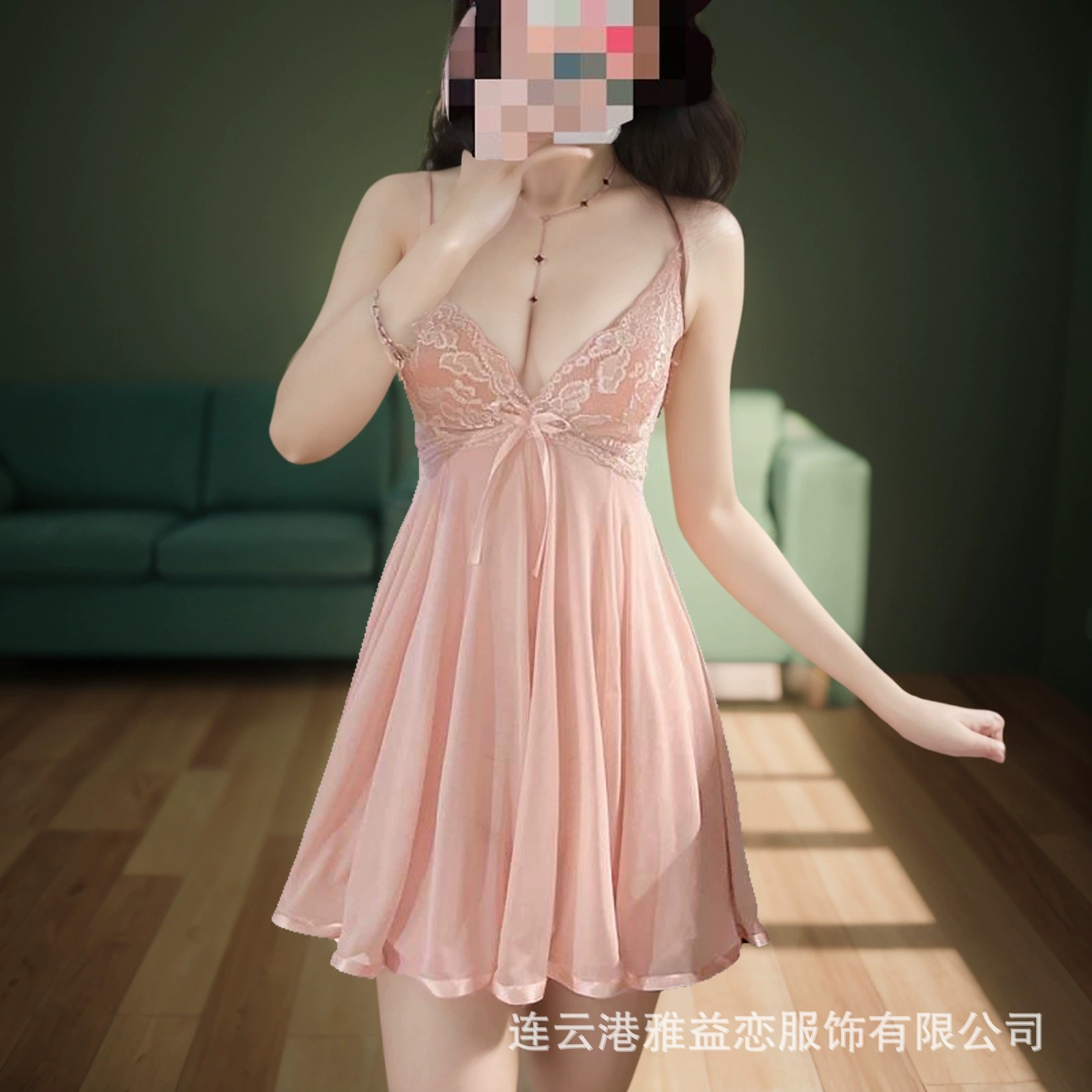 Эротическая пижама женская подтяжка на кровати соблазнить нижнее белье