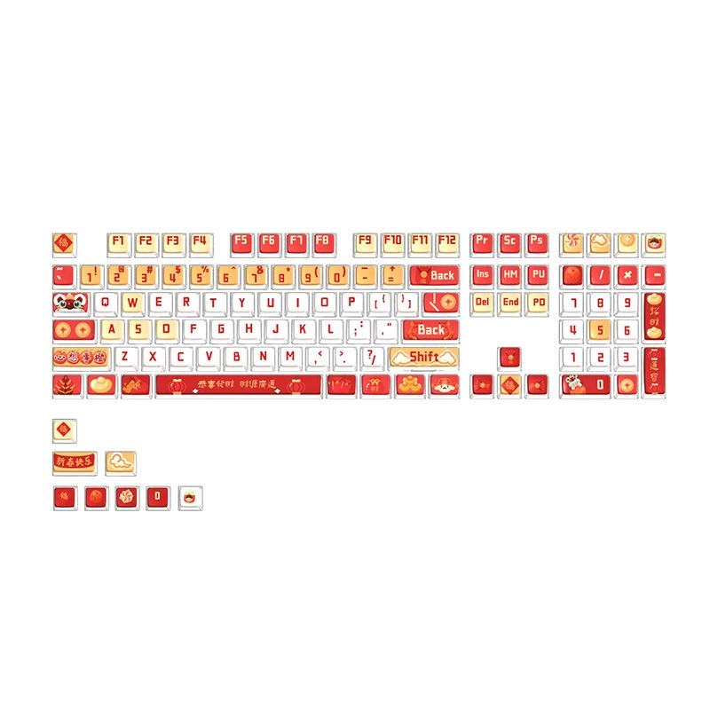 PBT горячий десерт двойной кожи молочный бок прозрачный свет механическая клавиша Персона молодой и настроенный ASA высота