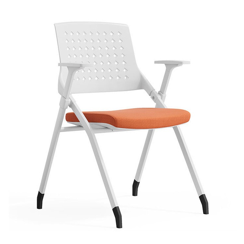 Белая оранжевая подушка, фиксаторы в комплекте