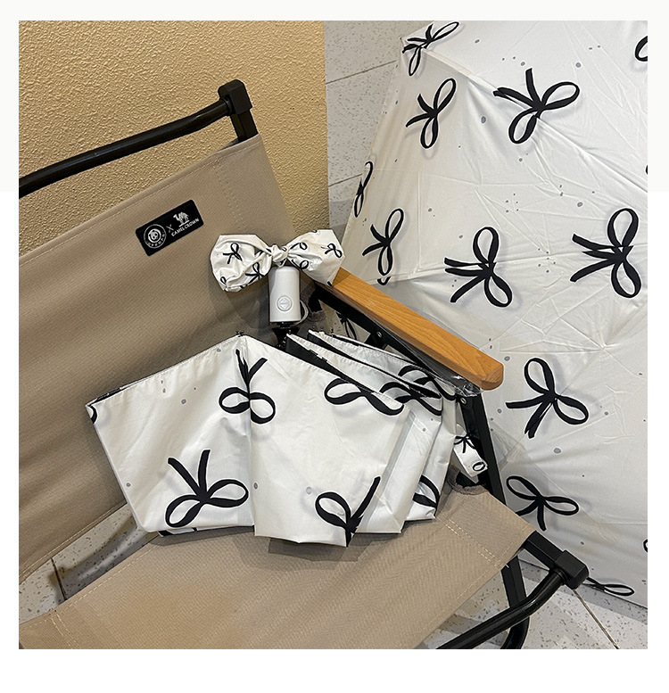 341g Weight Umbrella Home Textiles & Decor Type 50 Quantity Daily Occasion Bumping cloth, fiber, Steel Material Bow Knot Pattern All Seasons Season Simple Style Style Simple Style Bow Knot Bumping Cloth Fiber Steel Umbrella 无