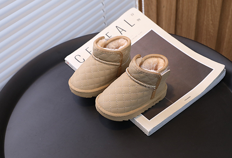Baby Snow Boots For Warm Winter Walks, Thick Plush Cotton Lining_voghion.com