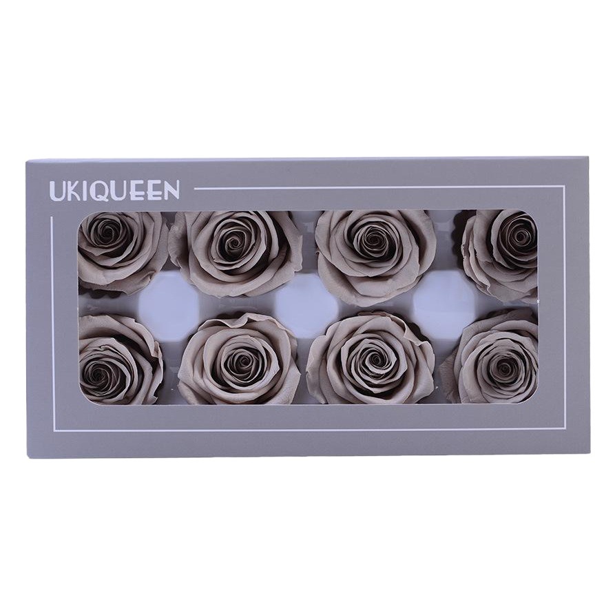 4-5cm 8 Flores, grado B DIY flores eternas, rosas eternas, Yunnan Kunming al por mayor, flores preservadas