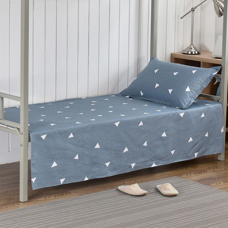 100% algodón puro dormitorio de estudiantes sábanas individuales 0,9 m dormitorio cama individual algodón hogar doble edredón lista