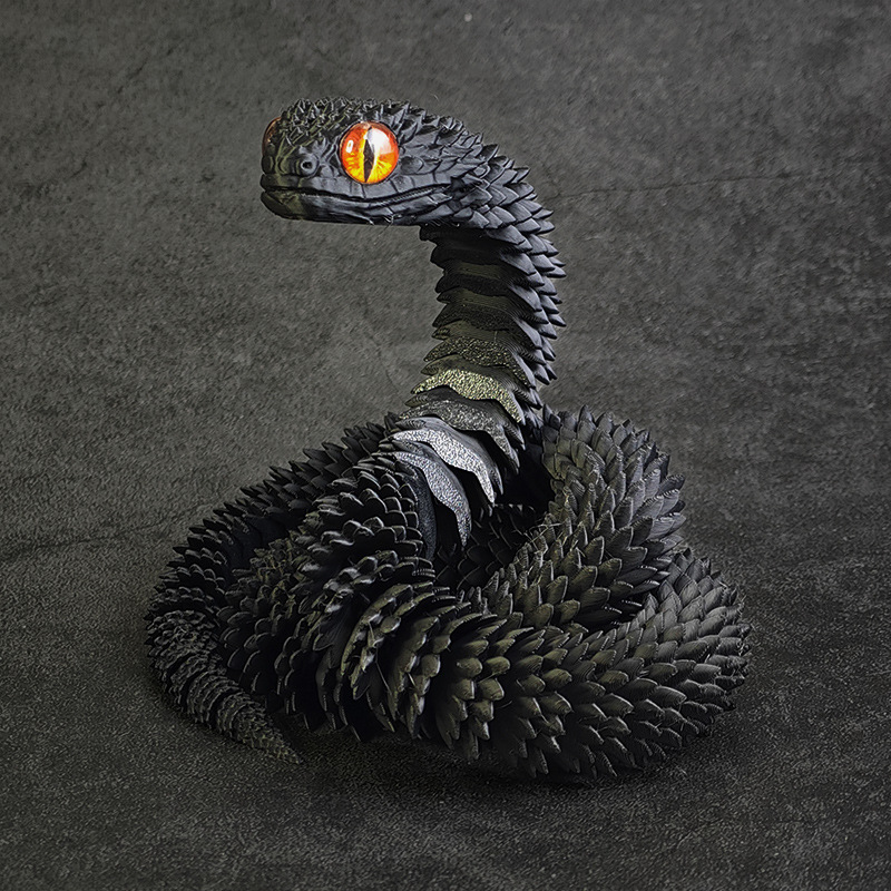 Juega a la moda impresión 3D hecha a mano regalos adornos de dragón chino puede moverse creativo de alta precisión adornos de dragón