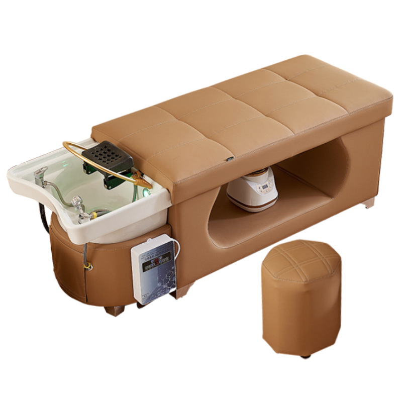 Cama de lavado de cabello de alta calidad, cama de masaje, peluquería, salón de belleza, calentador de agua, ciclo de agua de temperatura constante, fumigación tailandesa