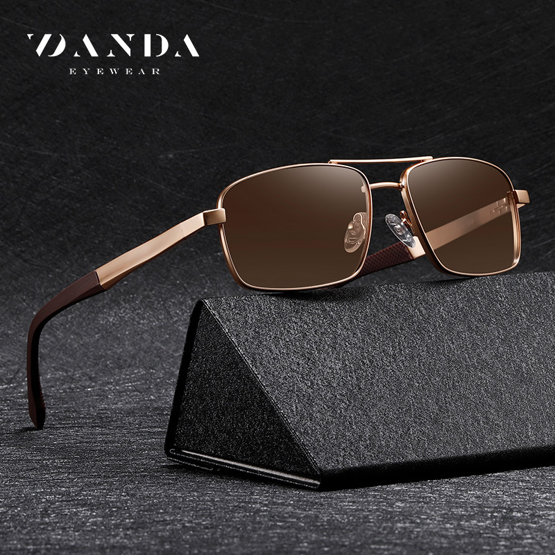 Nuevo polarizador para hombre S15104 moda marco cuadrado tiro callejero gafas de sol al aire libre antideslizantes cubierta de pie gafas de sol