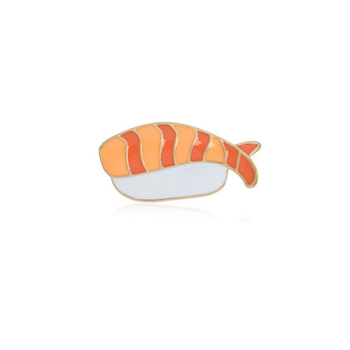 AliExpress Wish New Products Personalized Yellow Peach Salmon Sushi Donut Clothes Badges Clothing Accessories