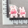 Cartoon resin with accessories, rabbit, children's hair accessory, with little bears, cat, handmade