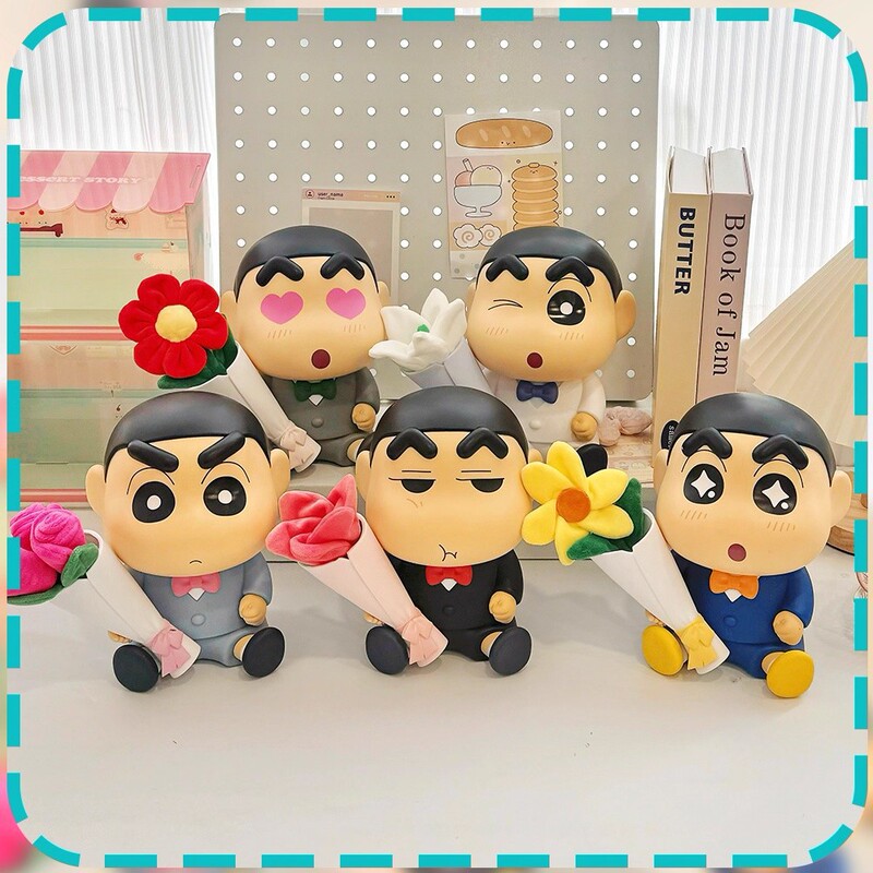 正版蜡笔小新美味春日部系列盲盒潮流玩偶手办可爱公仔摆件批发礼|undefined