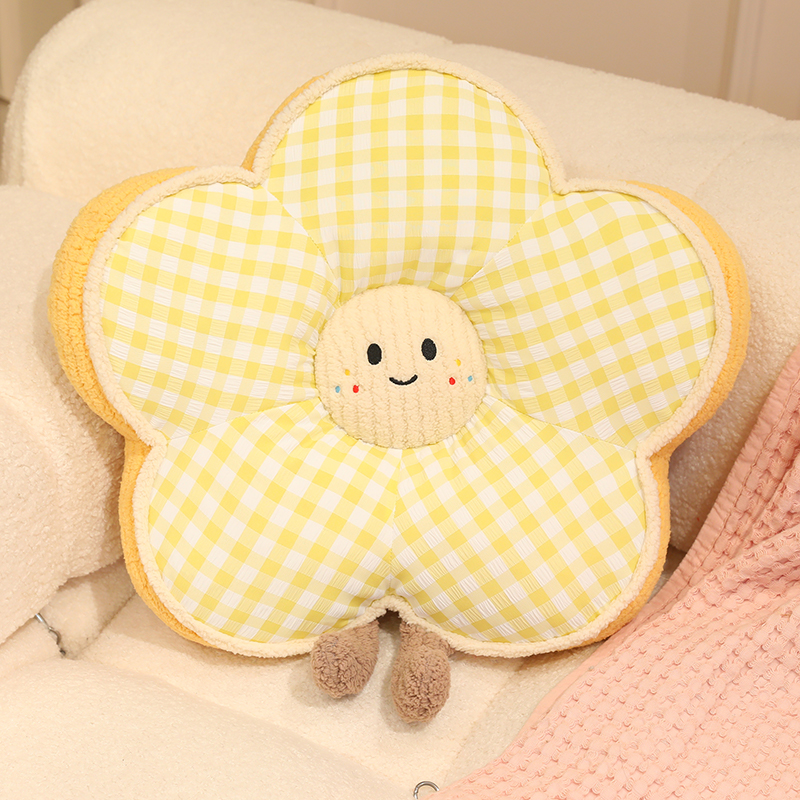 Cojín de Respaldo de Flores para Cama de Peluche, Algodón de Seda para Cama y Lectura