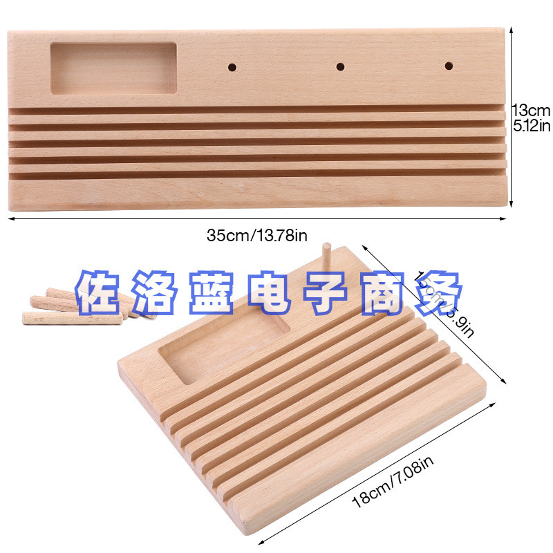 Regla de acabado marco de regla dispositivo de regla marco de línea de beech madera de parche de madera almacenamiento integrado marco de bobina de herramientas DIY