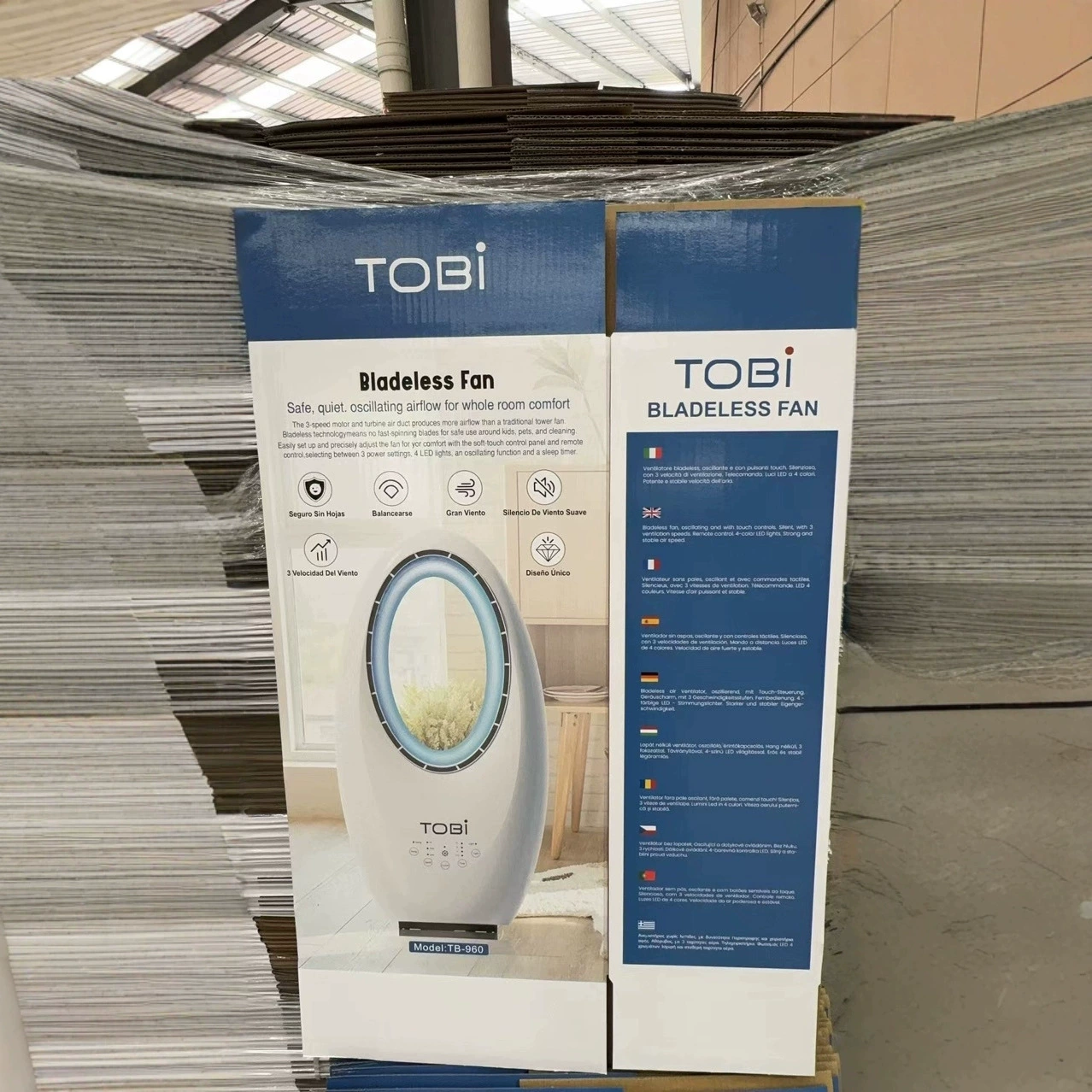 Tobi home use bladeless fan bedroom bedside floor-standing circulation fan TB960