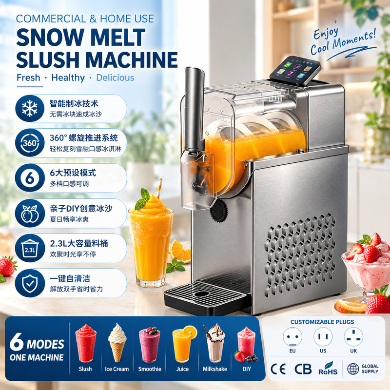 New Model Home-Use Snow Melting Machine, Commercial Cold Drink Machine, Milkshake Maker, Ice Maker, Fully Automatic Smoothie Maker, Slush Ice Machine, Cross-Border Shipping New Model Home-Use Snow Melting Machine, Commercial Cold Drink Machine, Milkshake Maker, Ice Maker, Fully Automatic Smoothie Maker, Slush Ice Machine, Cross-Border Shipping