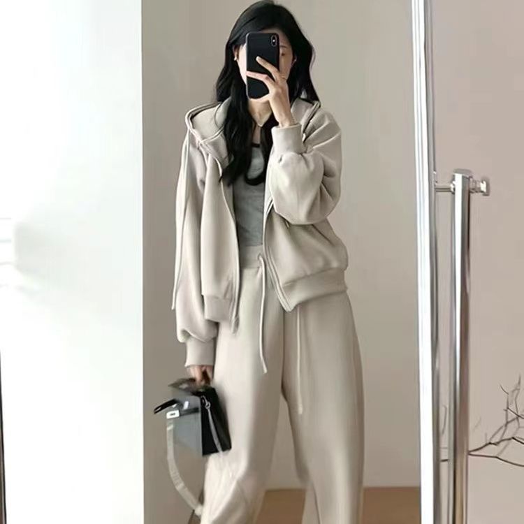 카키 [슈트] 봄, 가을 스타일/노벨벳