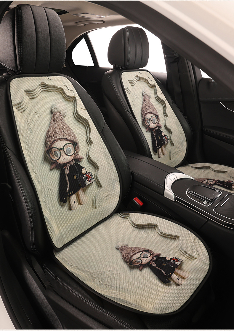 Car Seat Cushion for All Seasons, Cute Seat Cushion, Summer Car Cushion, Seat Cover Half-Pack, 2026 New Model Rear Seat Cover for Women