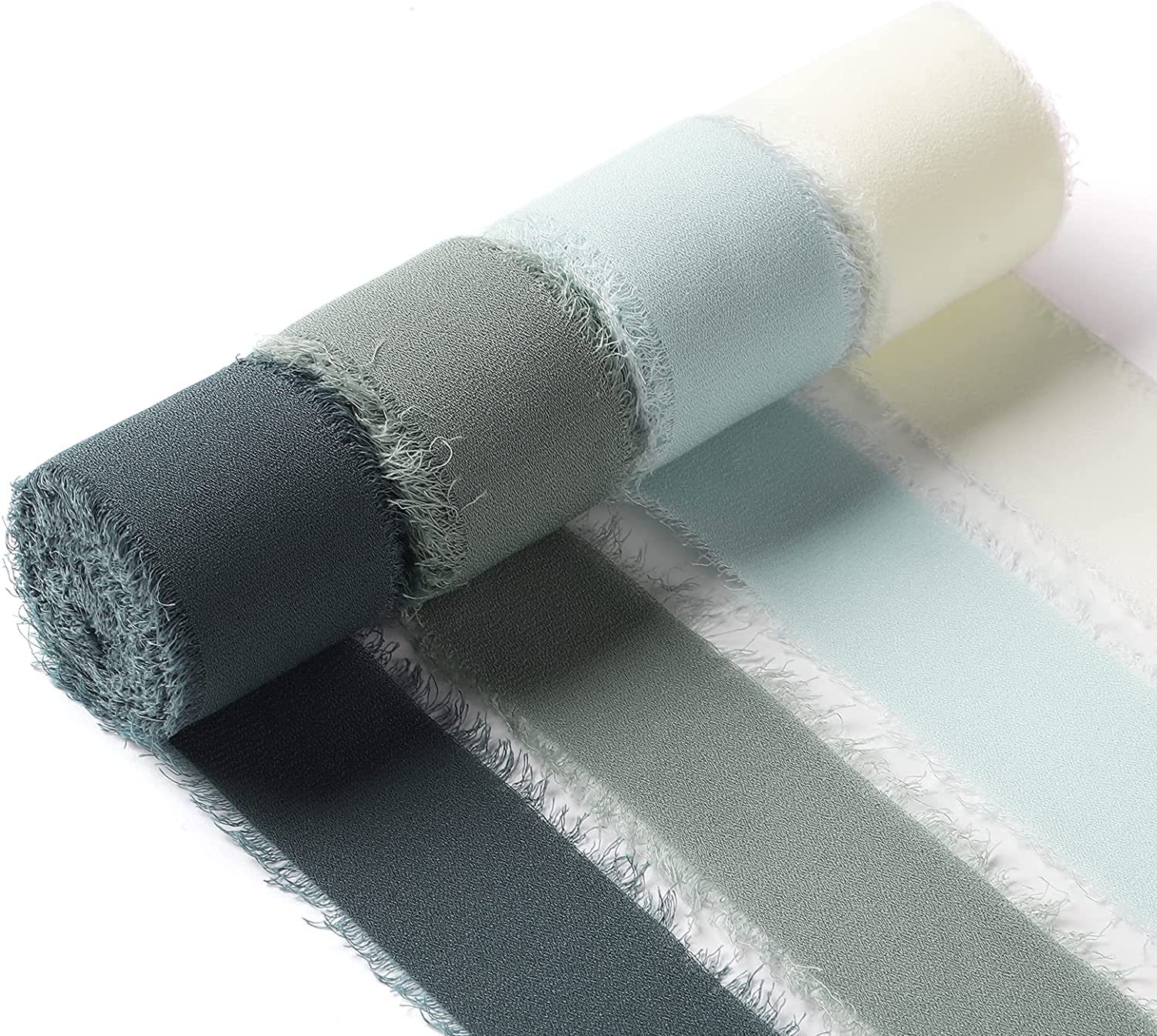 En stock venta al por mayor de gasa deshilachado cinta deshilachada boda tarjeta de felicitación arco decoración ramo de encaje de tela tira