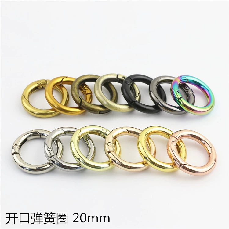 Аксессуары для багажа 6 точек внутренний диаметр 2 см открытое пружинное кольцо пряжка кольцо сумка с подъемным кольцом разноцветное золото