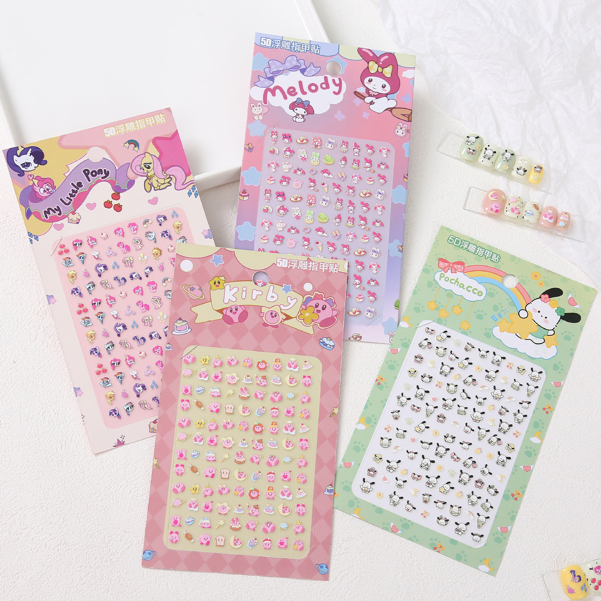 three dimensional children's cartoon sticker for nails