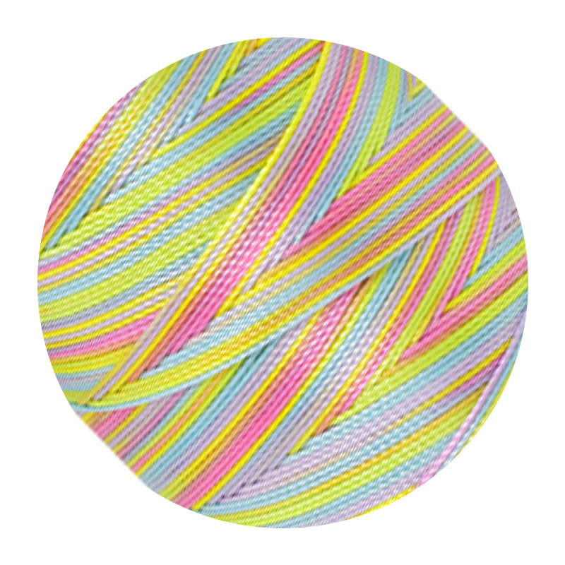 Nuevo 9 hebras de 0,5 mm línea de tejido pulsera collar di di dragón cuerda de mano cuerda de color gradiente cuerda de hilo de texto