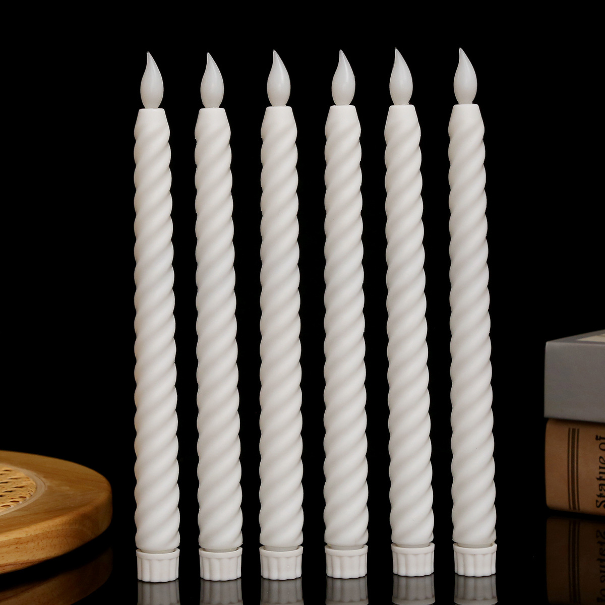 One white flame head with threaded nozzle (no remote control)